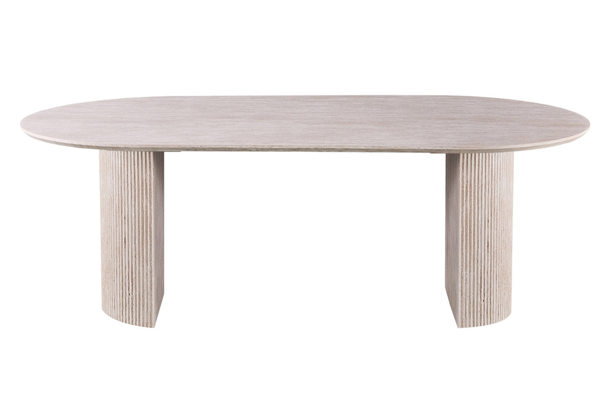 Table à manger Lagos 220cm effet Travertin