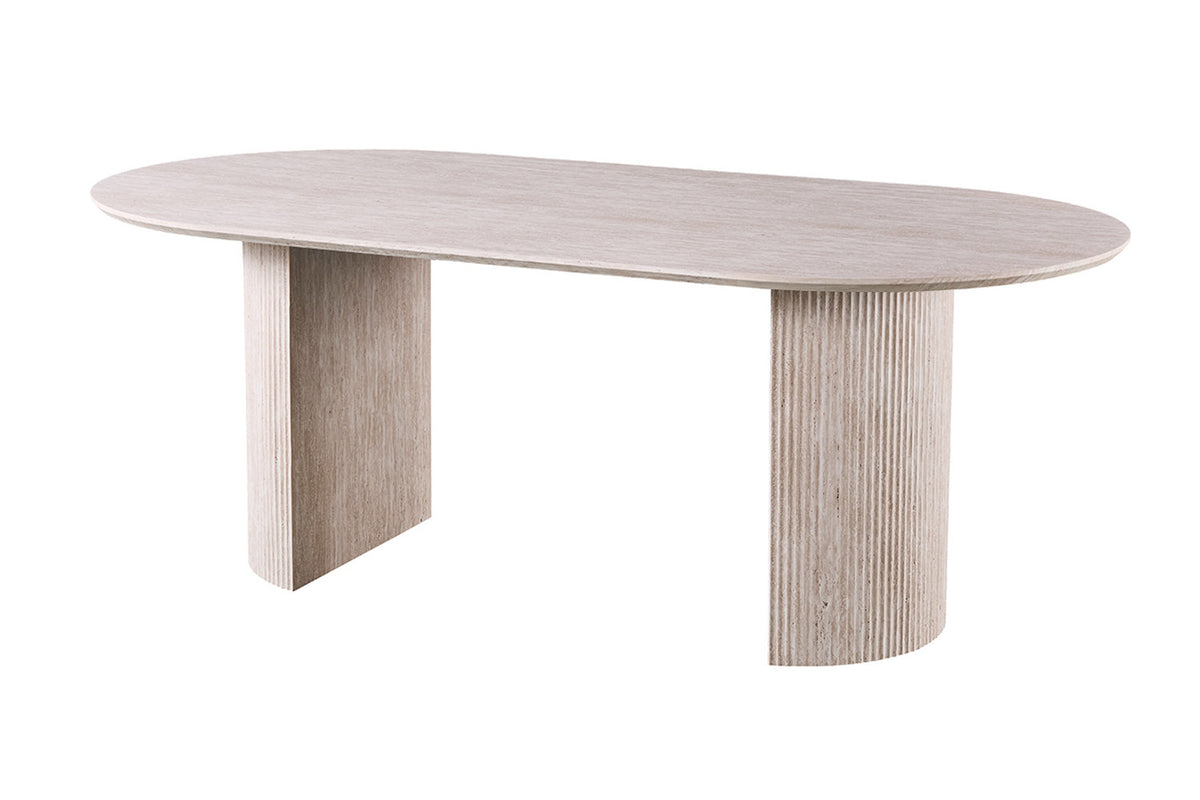 Table à manger Lagos 220cm effet Travertin