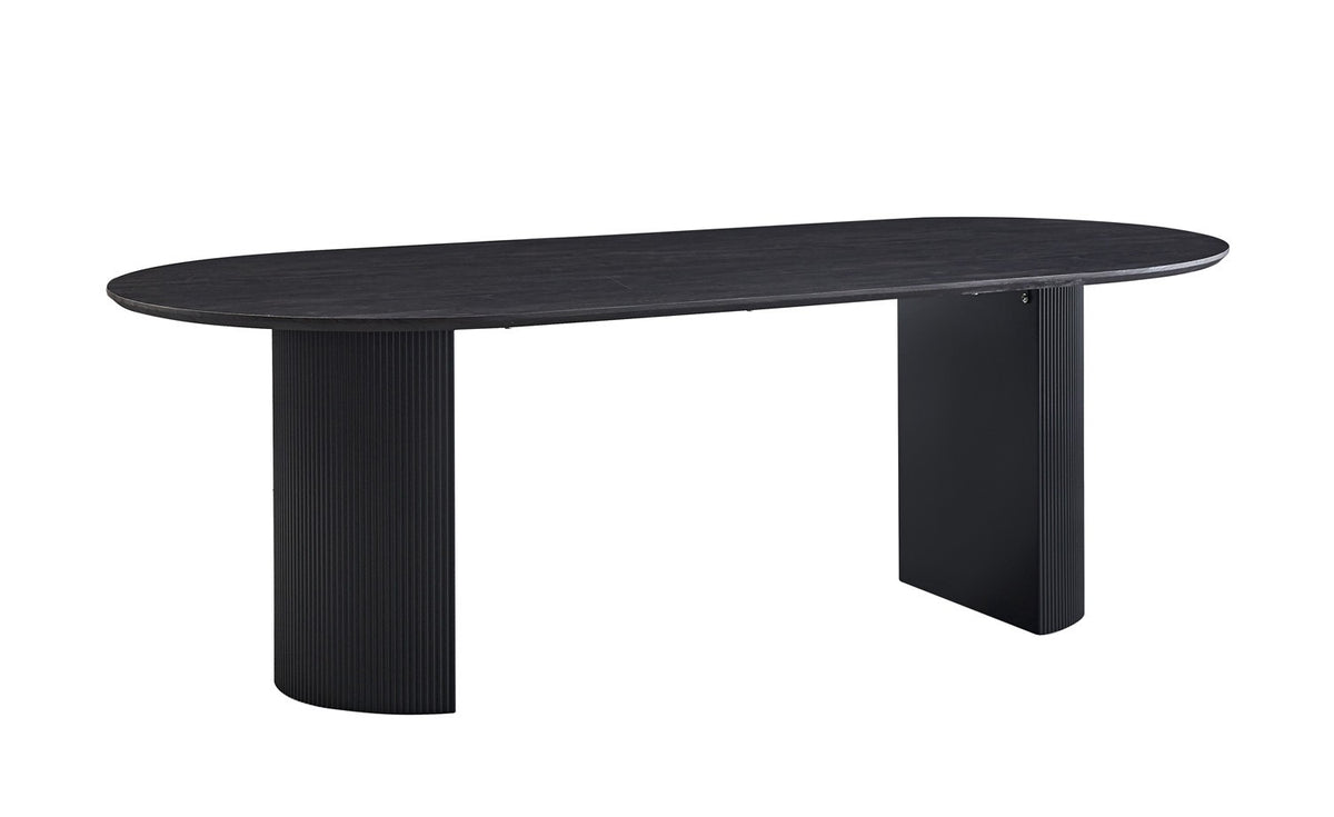 Table à manger Lagos 220 cm Ovale Décor Brun foncé