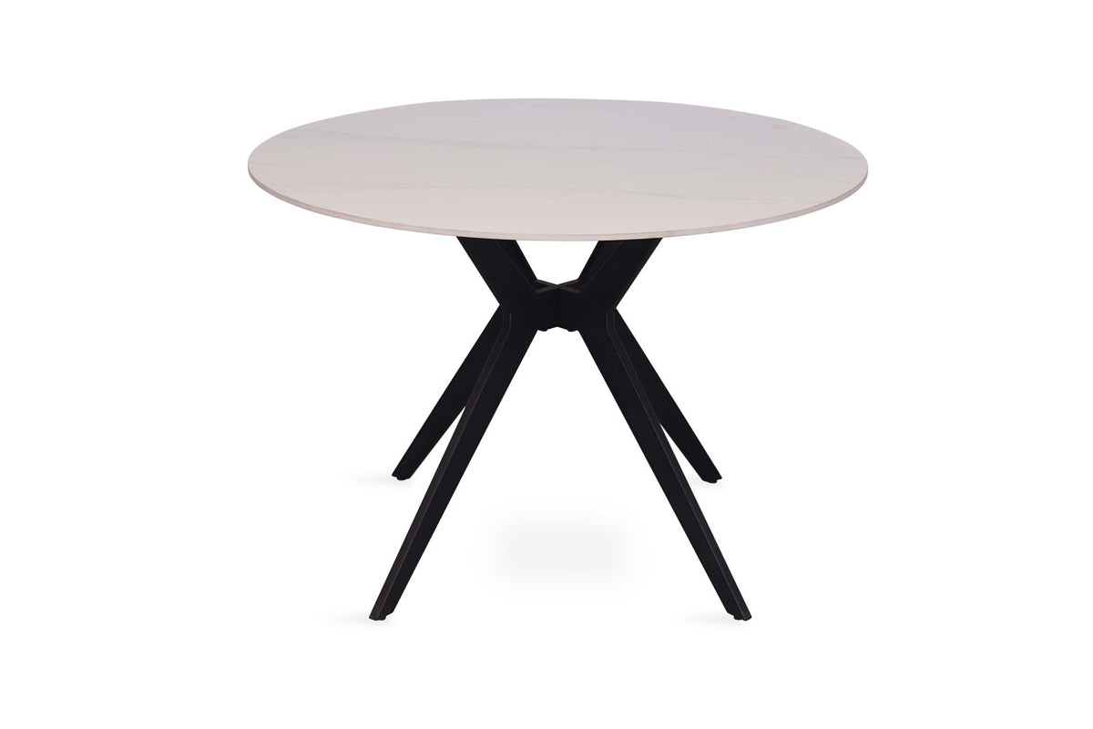 Table à manger ronde Apollo Revetement en Pierre 110 cm