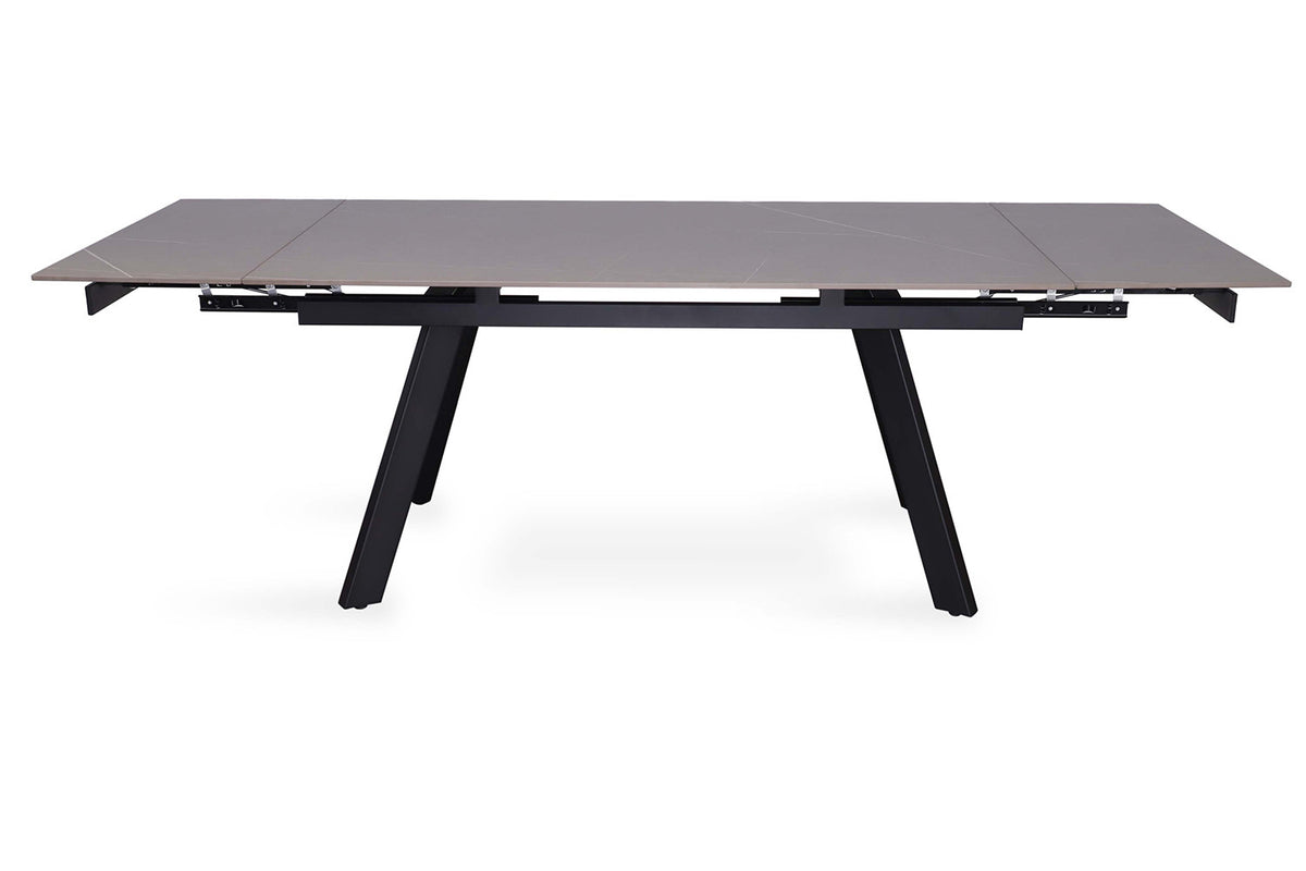 Table à manger extensible Hera Pierre Noir