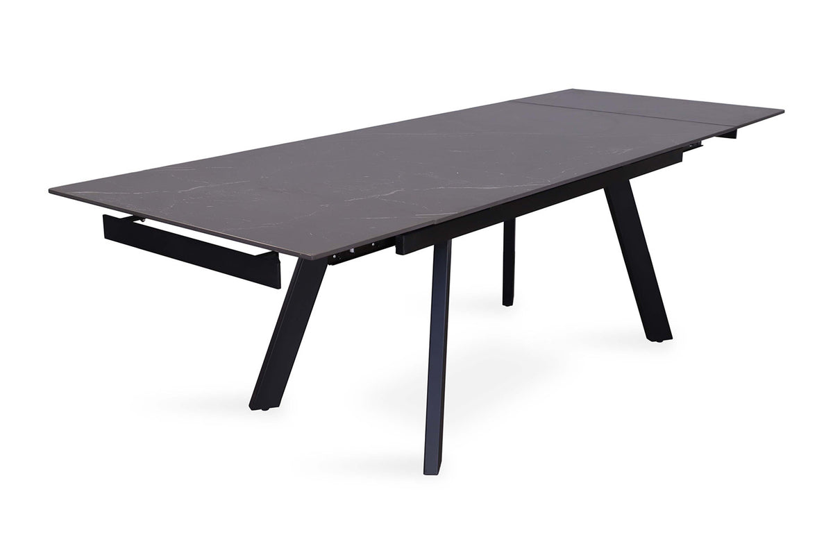 Table à manger extensible Hera Pierre Noir