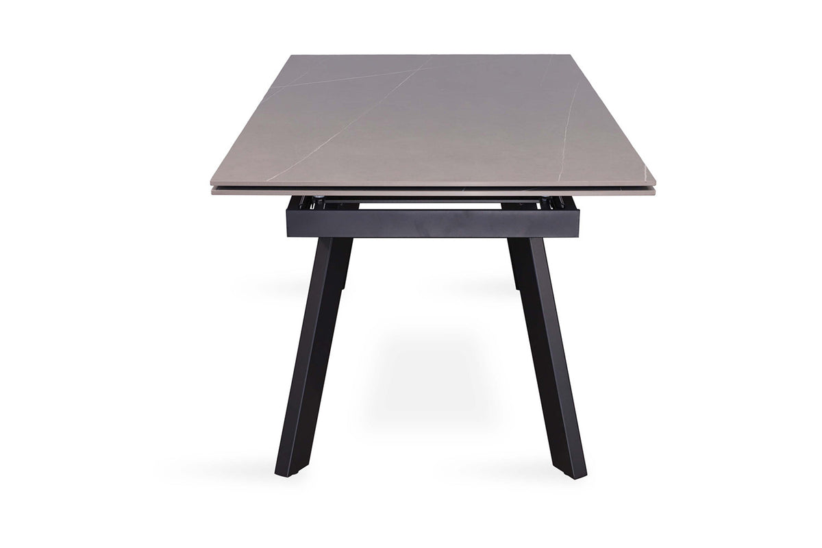 Table à manger extensible Hera Pierre Gris