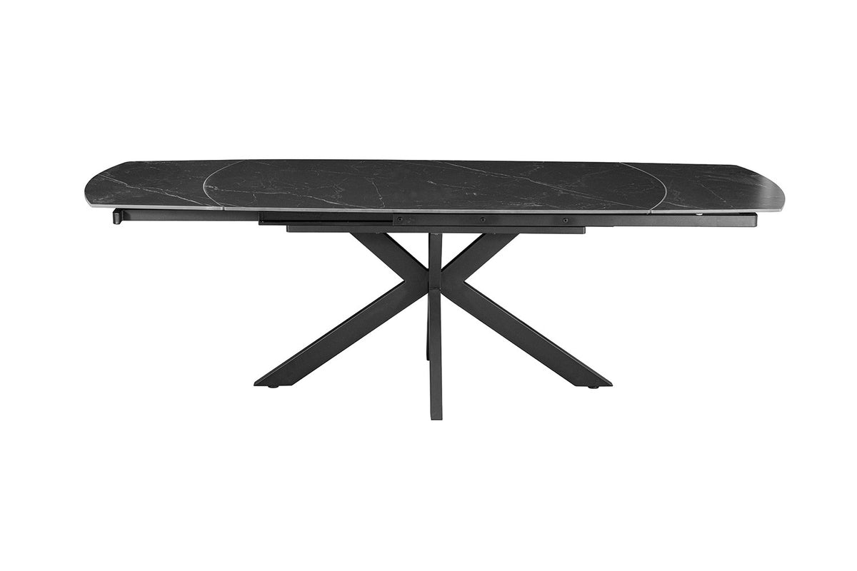 Table à manger extensible Ares Noir