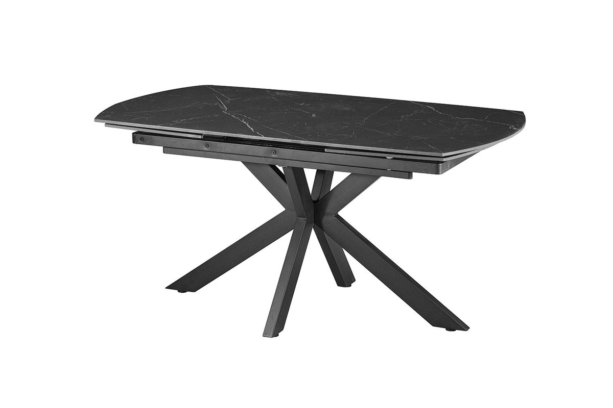 Table à manger extensible Ares Noir