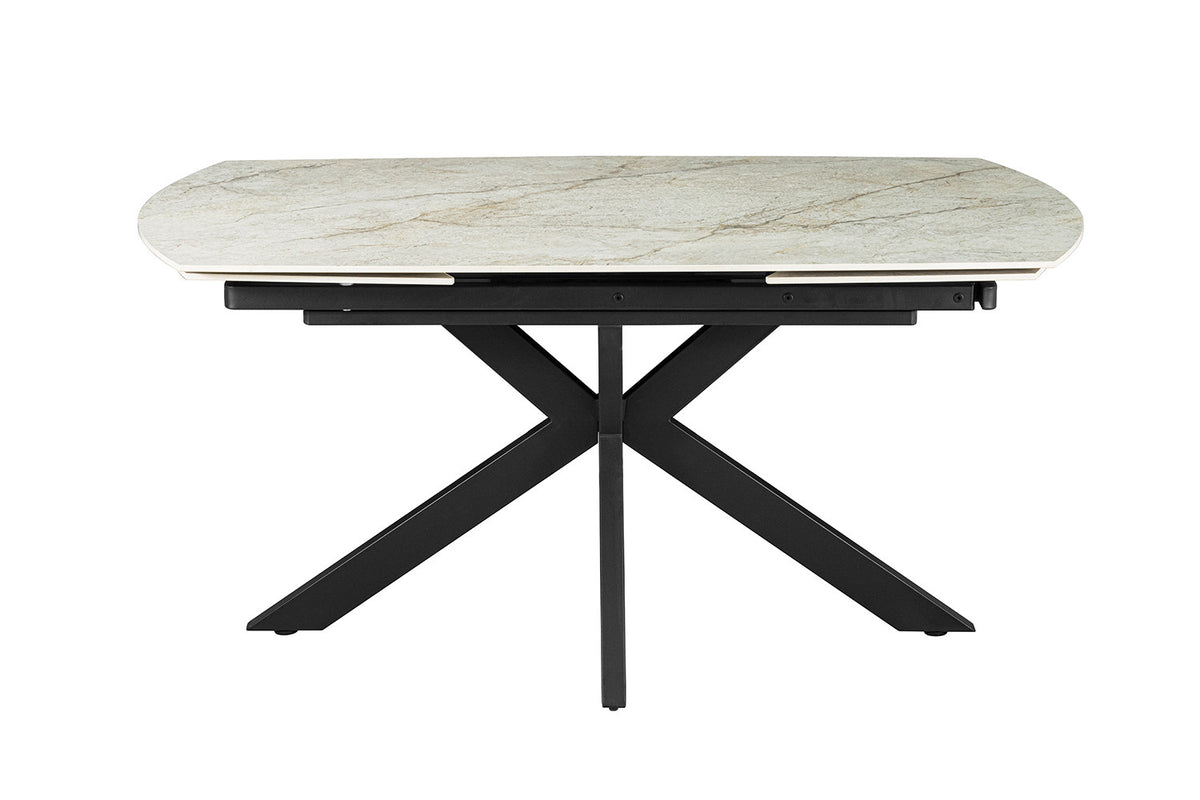 Table à manger extensible Ares marbre beige
