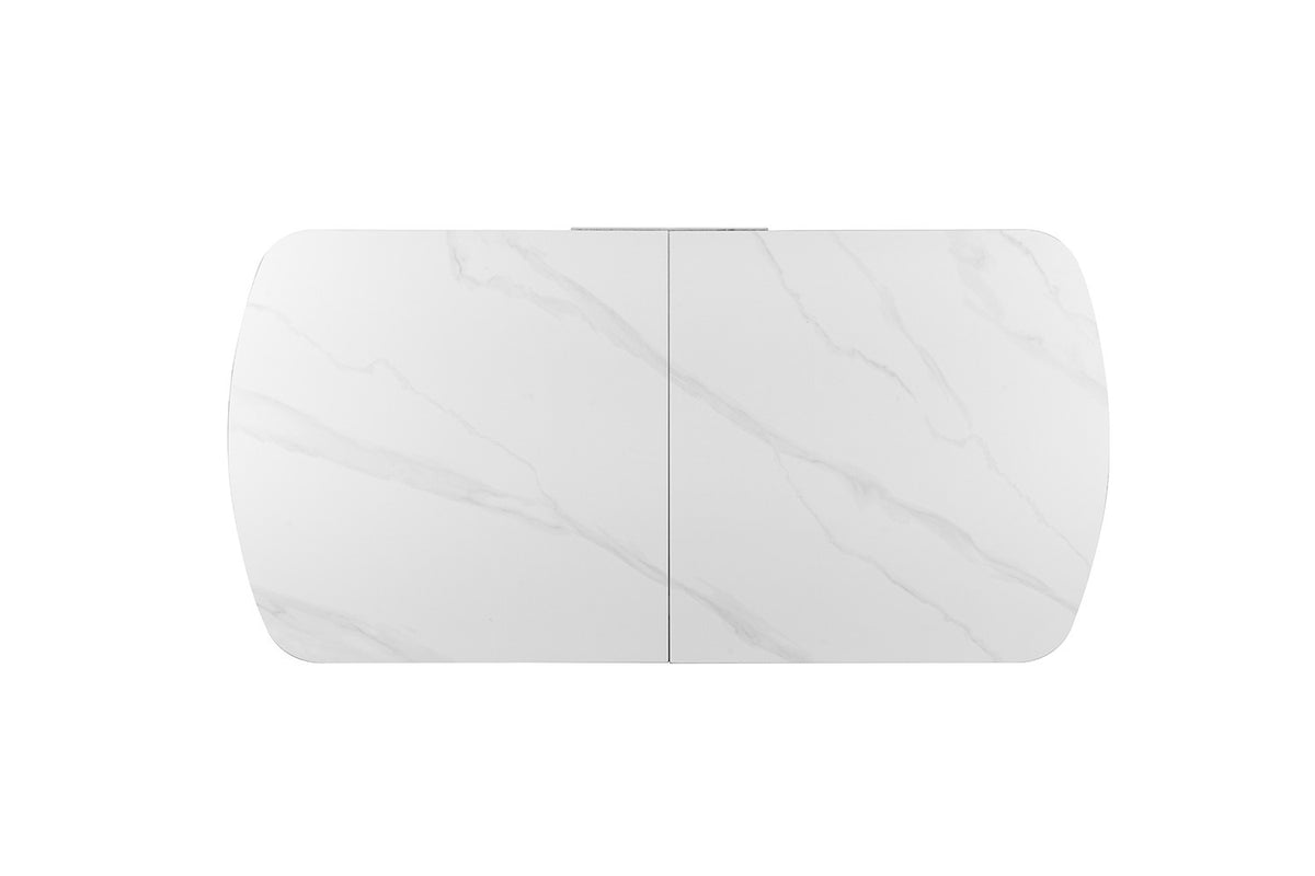 Table extensible Hestia 180-220cm Ovale Danoise Pierre Blanc