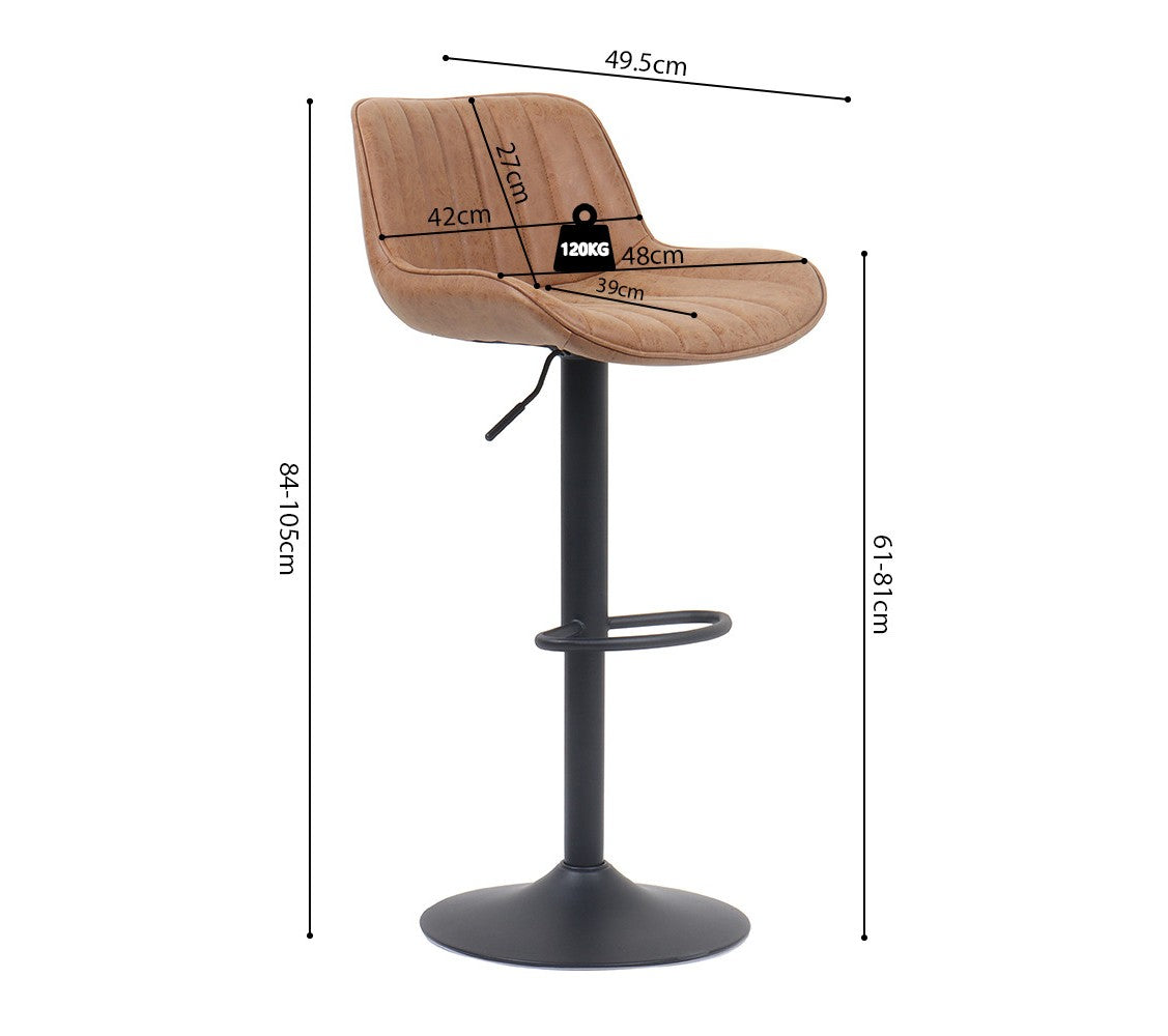 Tabouret de bar Fenna Camel