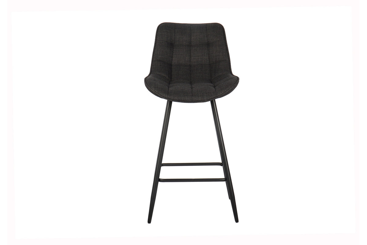 Chaise de comptoir Ariba Tissu Gris foncé