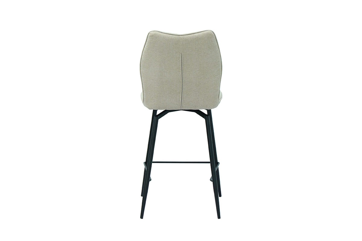Chaise de comptoir Lara Pivotant Ecru