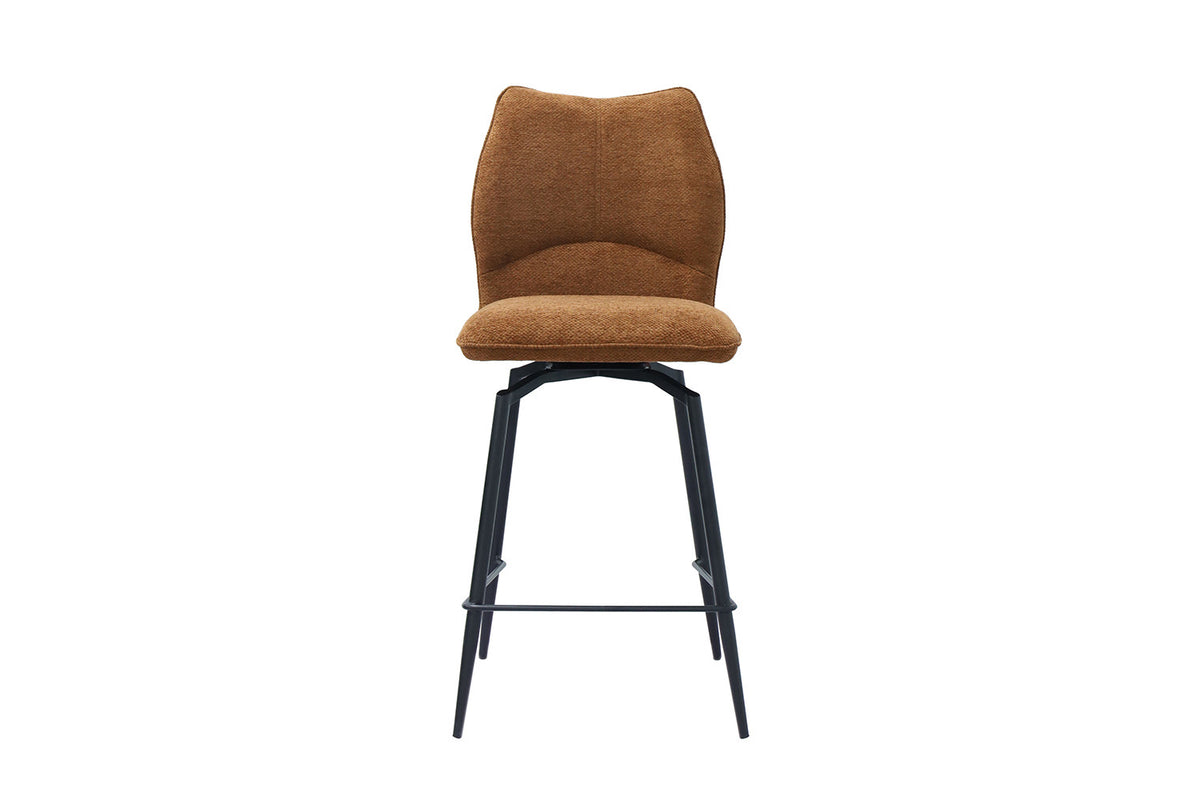 Chaise de comptoir Lara Pivotant Terracotta