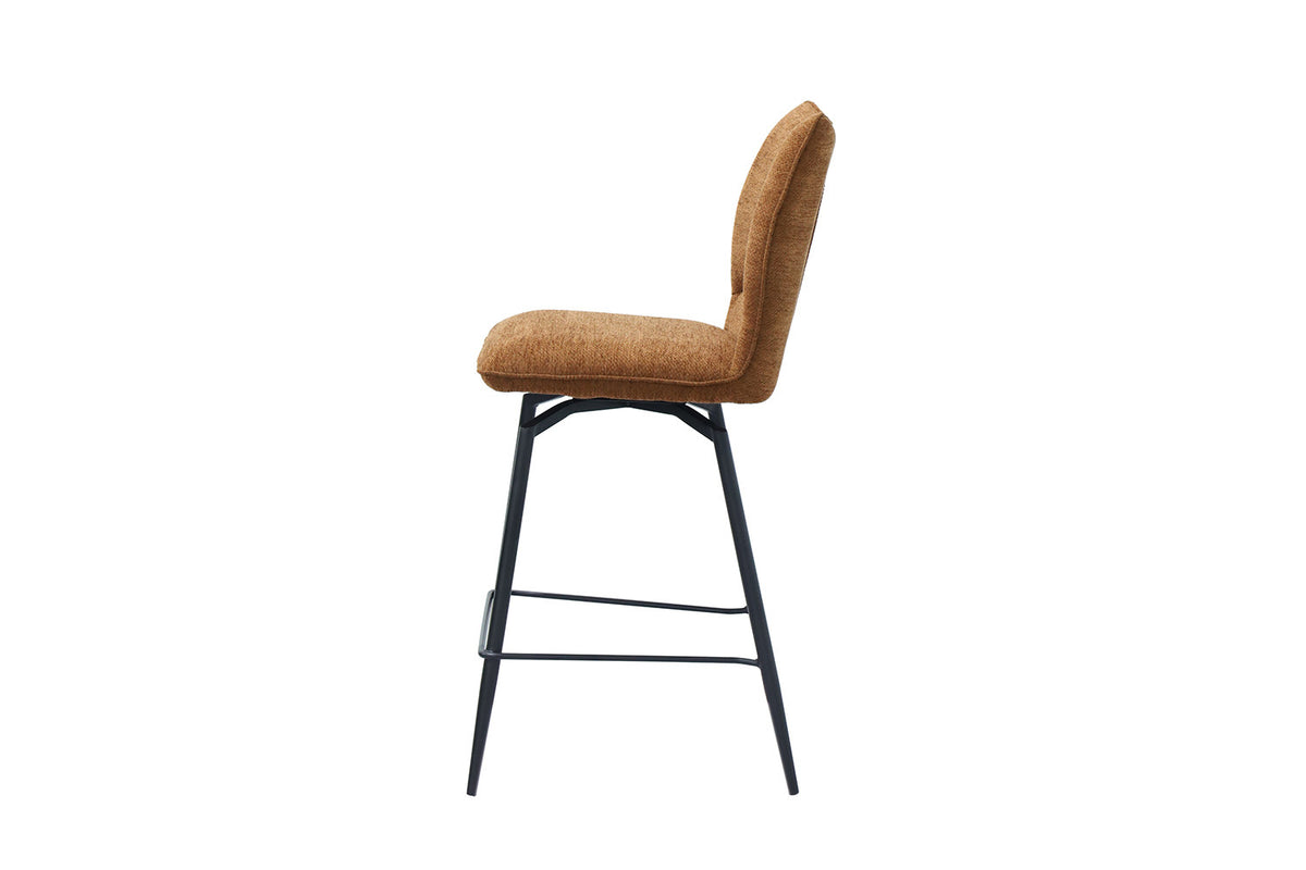 Chaise de comptoir Lara Pivotant Terracotta