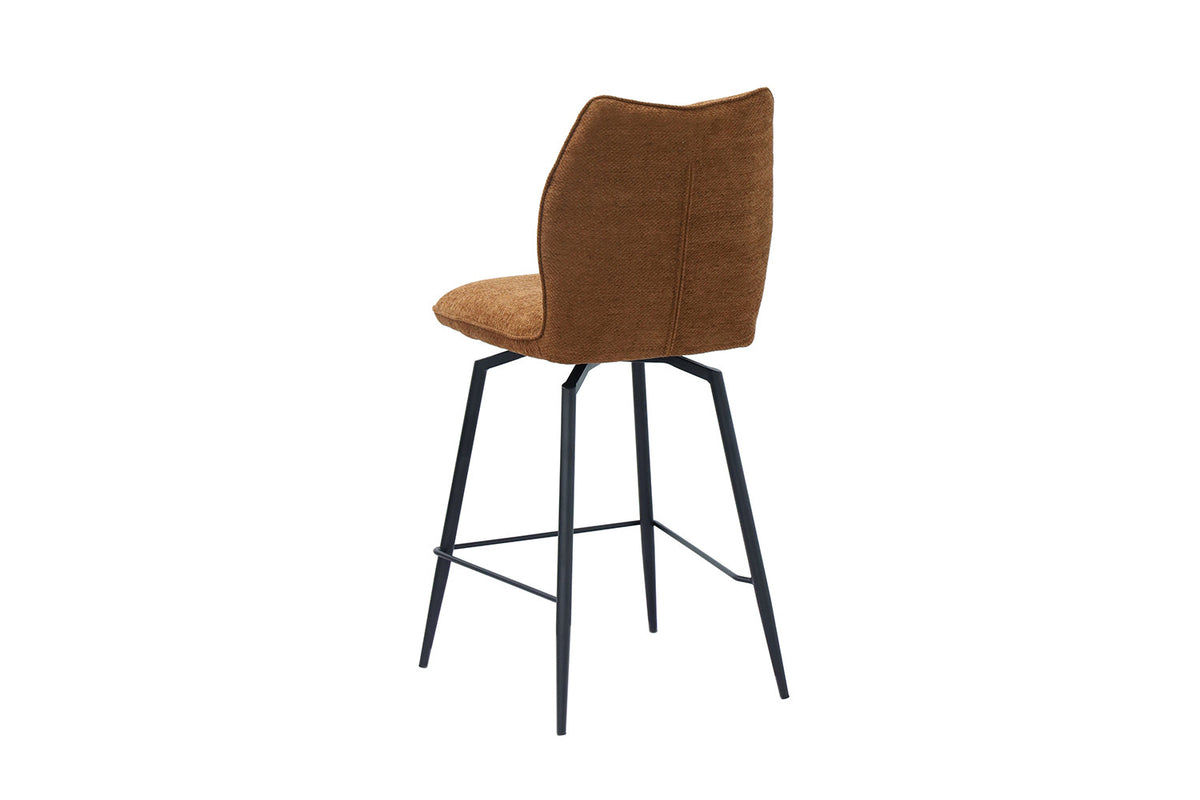 Chaise de comptoir Lara Pivotant Terracotta