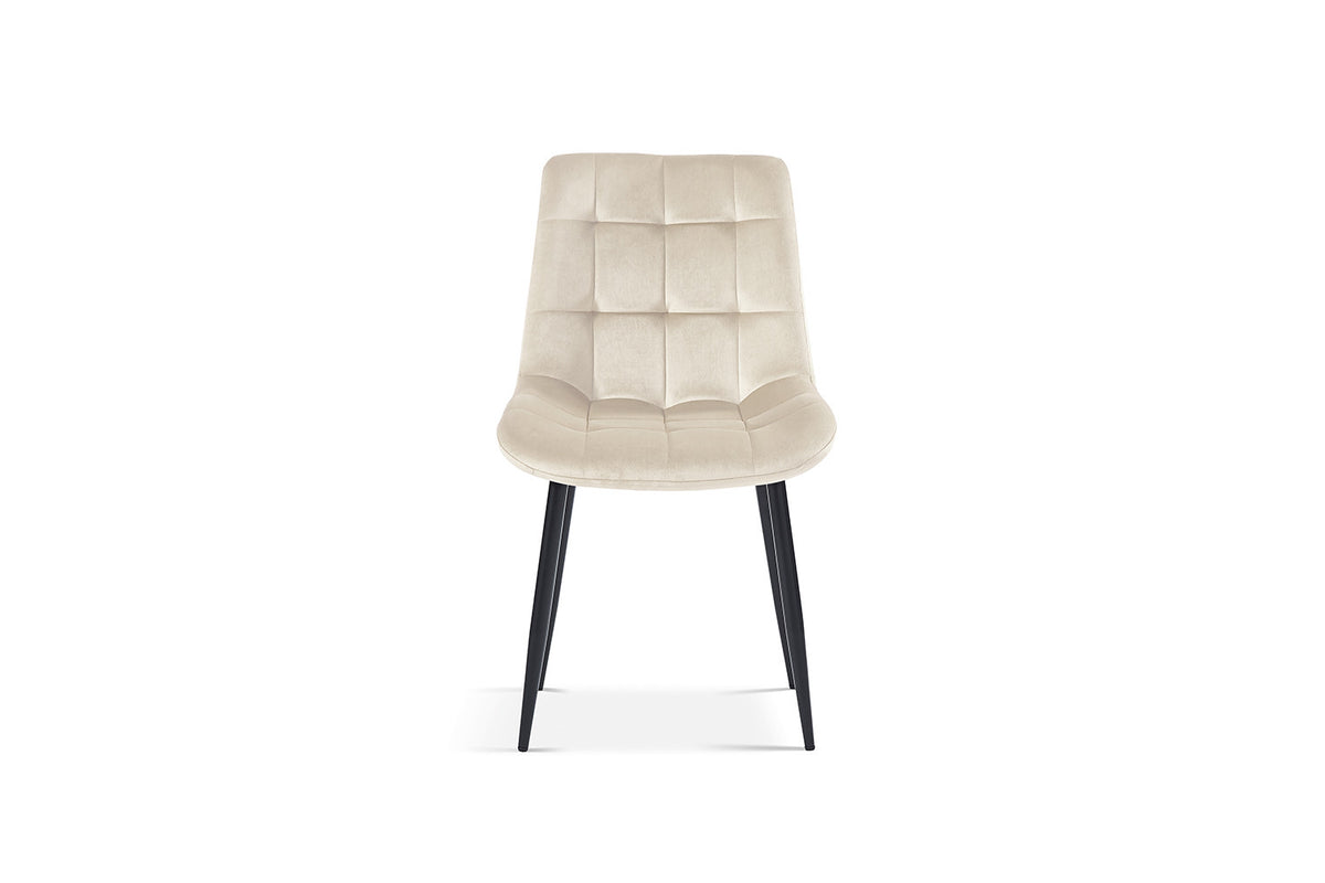 Chaise Juta Velours Beige