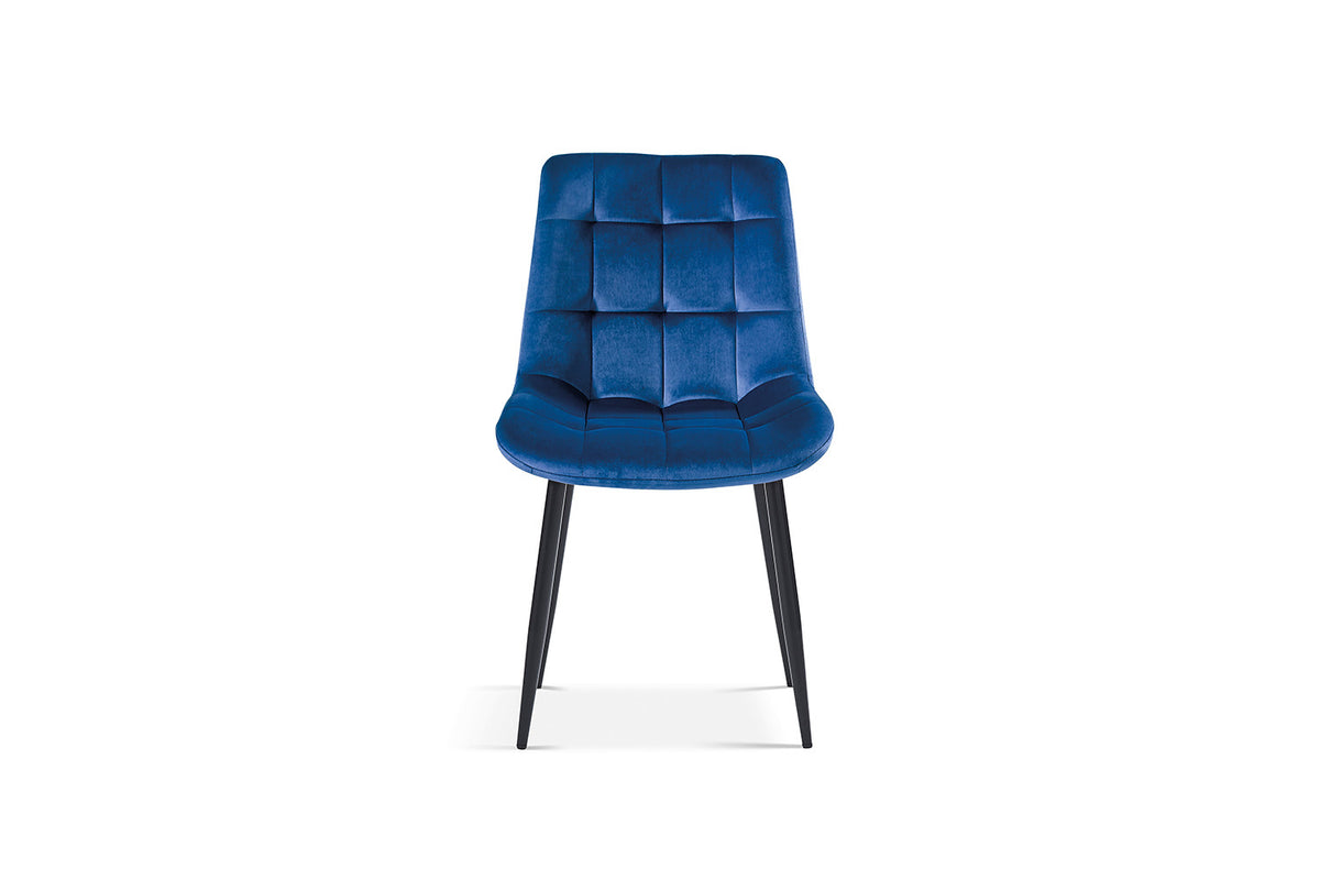 Chaise Juta Velours Bleu
