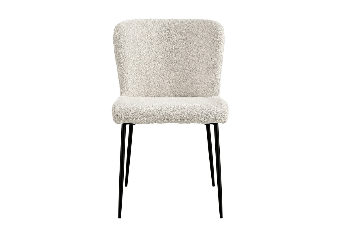 Lot de Chaises Lisa Bouclé Ecru