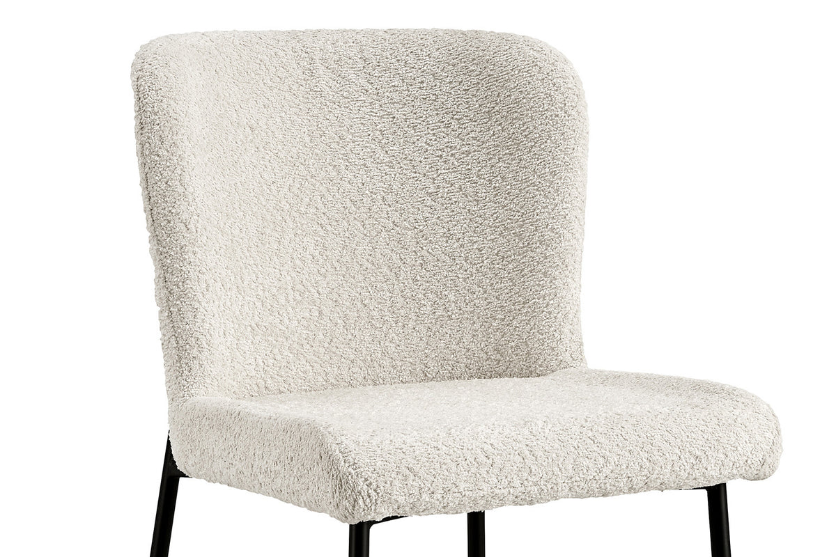 Lot de Chaises Lisa Bouclé Ecru