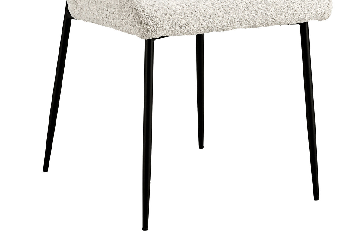 Lot de Chaises Lisa Bouclé Ecru
