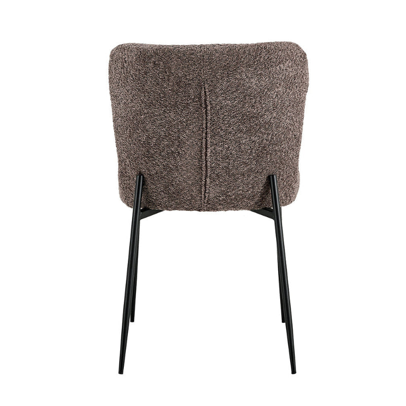 Lot de Chaises Lisa Bouclé Moka