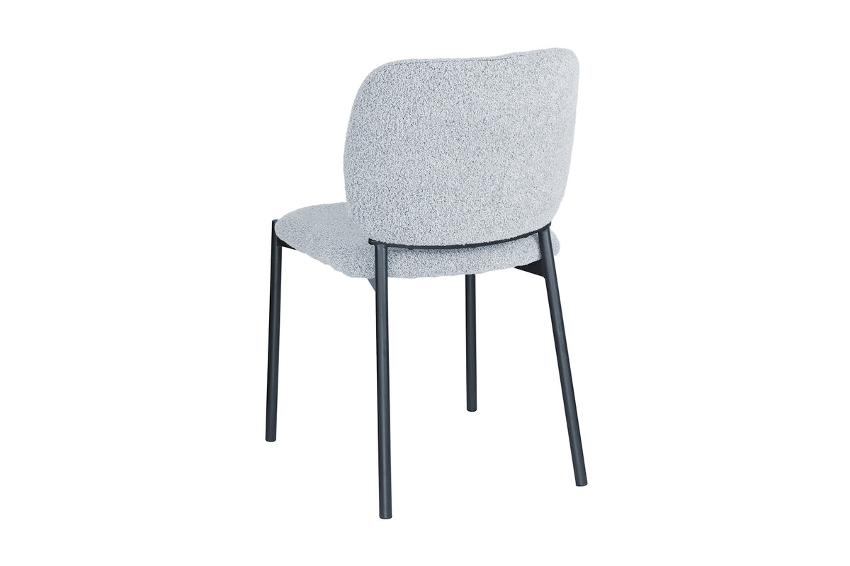 Chaise Sofia Structure en Métal Noir Tissu