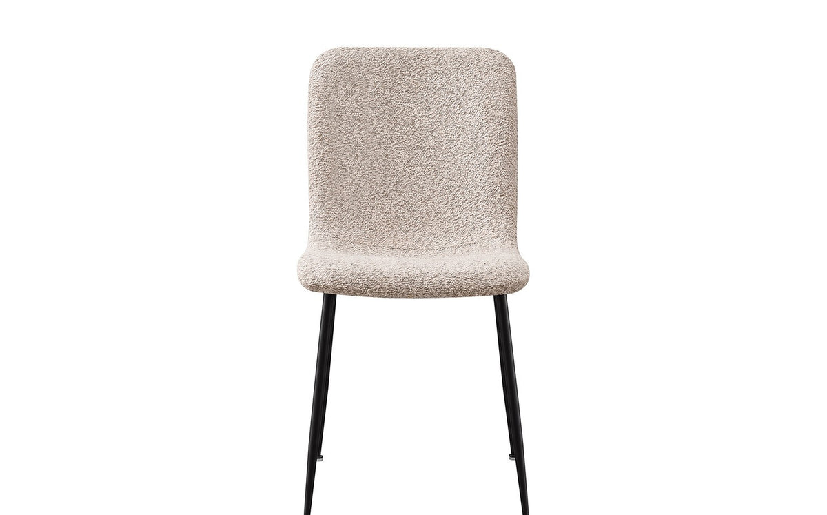 Lot de Chaises Alice laine bouclé beige