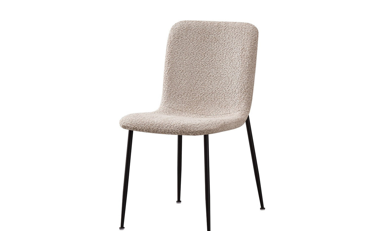 Lot de Chaises Alice laine bouclé beige