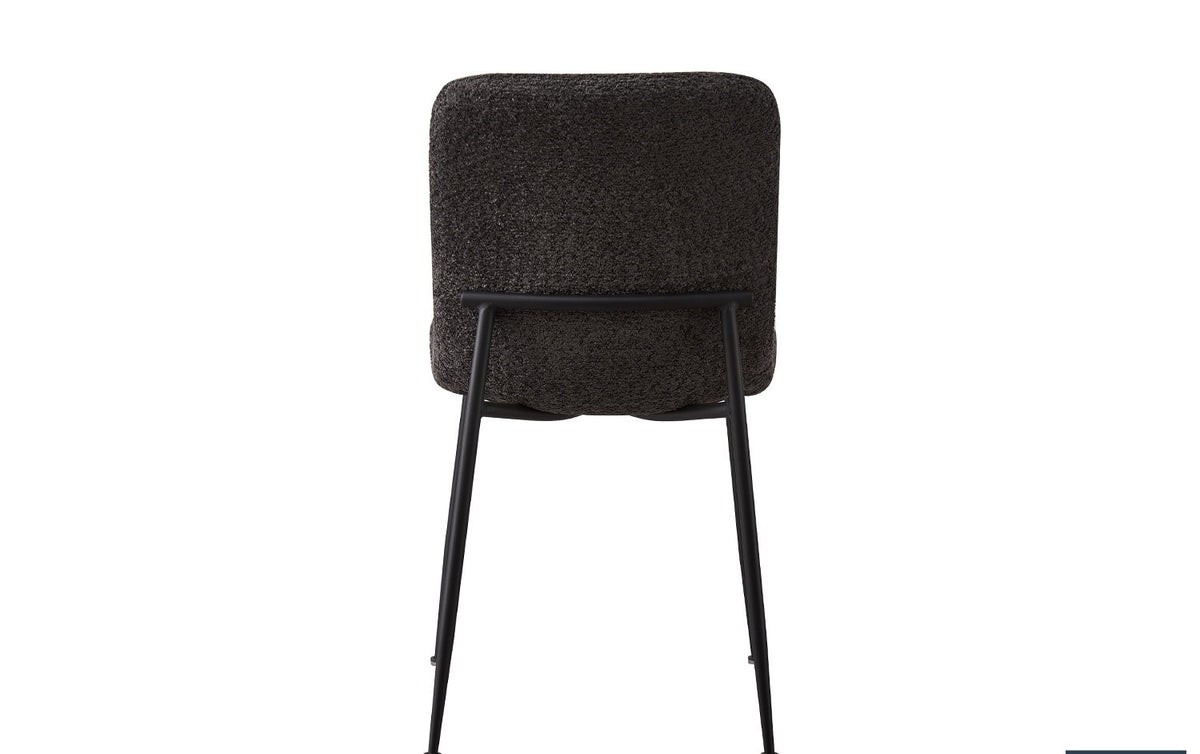 Lot de Chaises Alice laine bouclé gris
