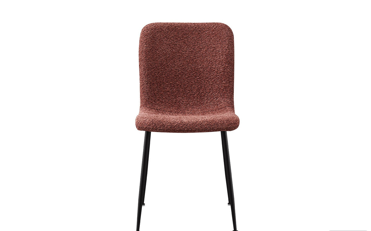 Lot de Chaises Alice laine bouclé Rose