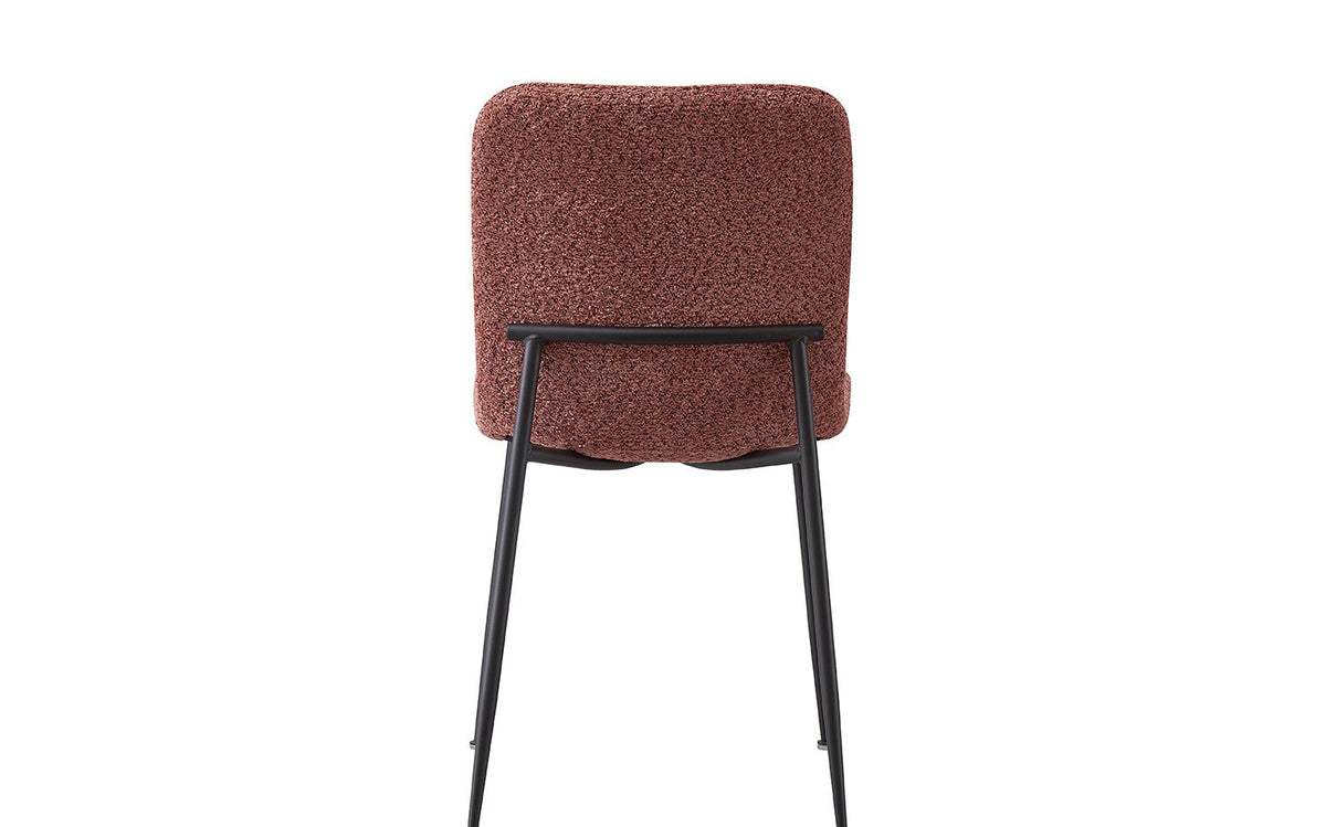 Lot de Chaises Alice laine bouclé Rose
