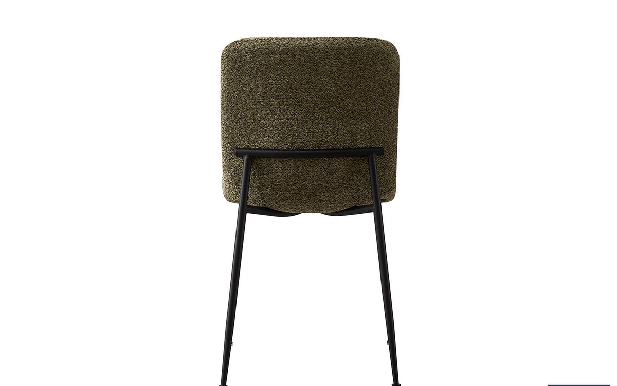 Lot de Chaises Alice laine bouclé Vert