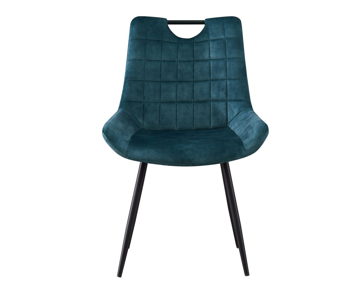 Chaise Nina Velours Petrol