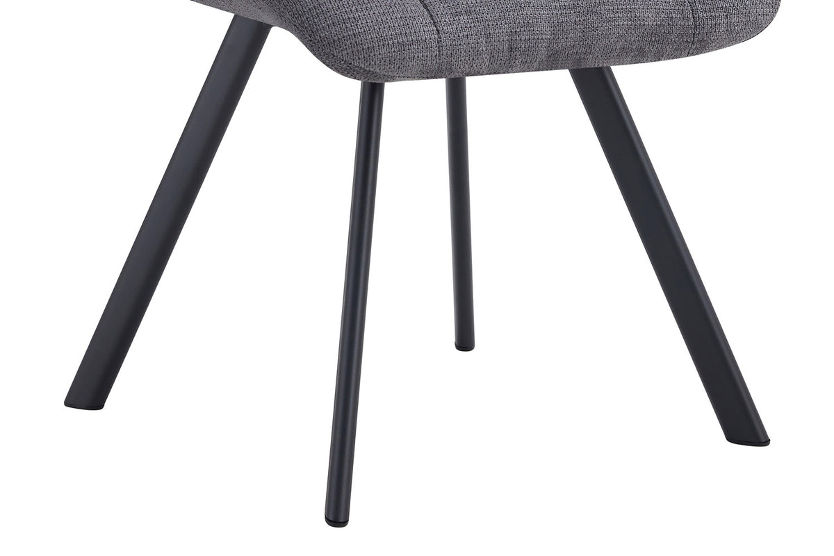 Chaise Lizzy Tissu Ote Share 456 Gris foncé