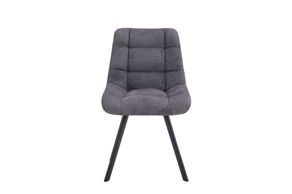 Chaise Lizzy Tissu Ote Share 456 Gris foncé