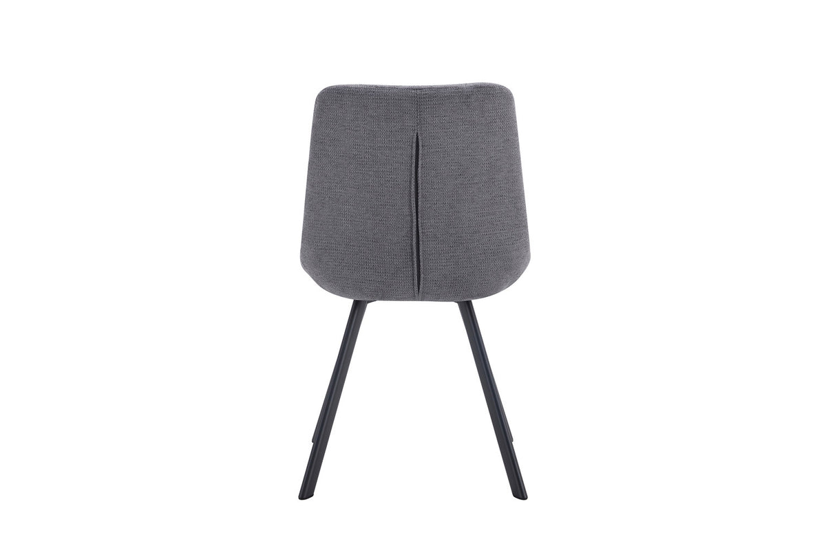 Chaise Lizzy Tissu Ote Share 456 Gris foncé