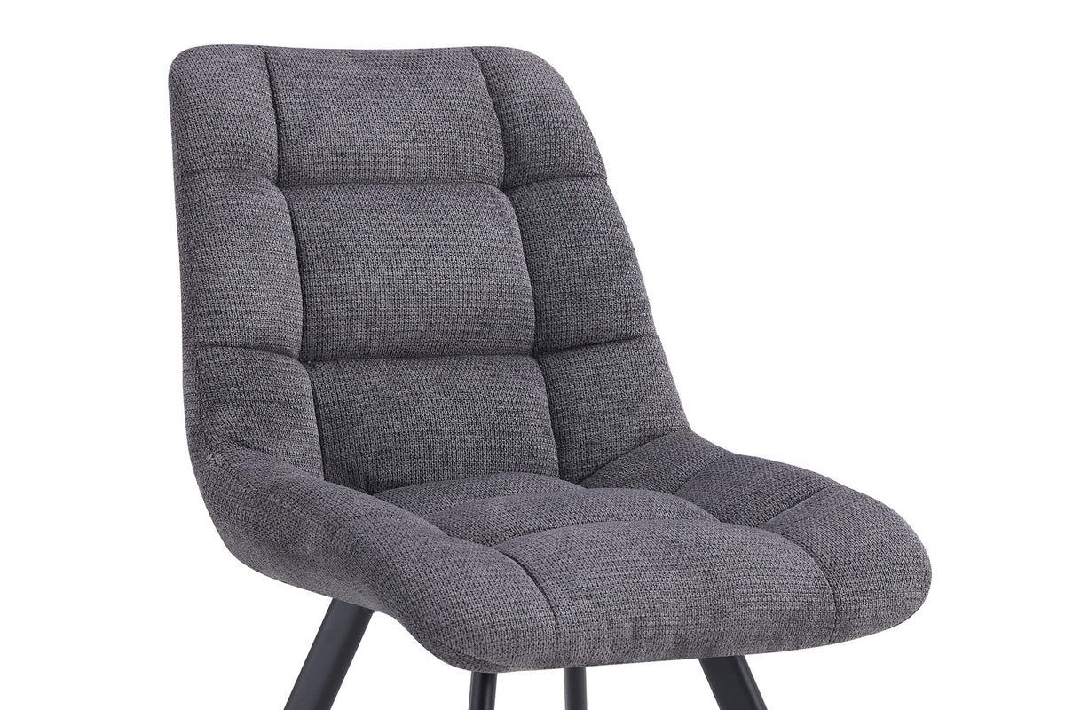 Chaise Lizzy Tissu Ote Share 456 Gris foncé