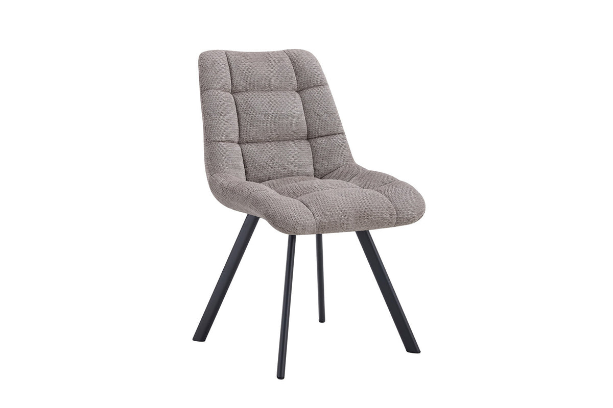 Chaise Lizzy Tissu Ote Share 160 Gris clair