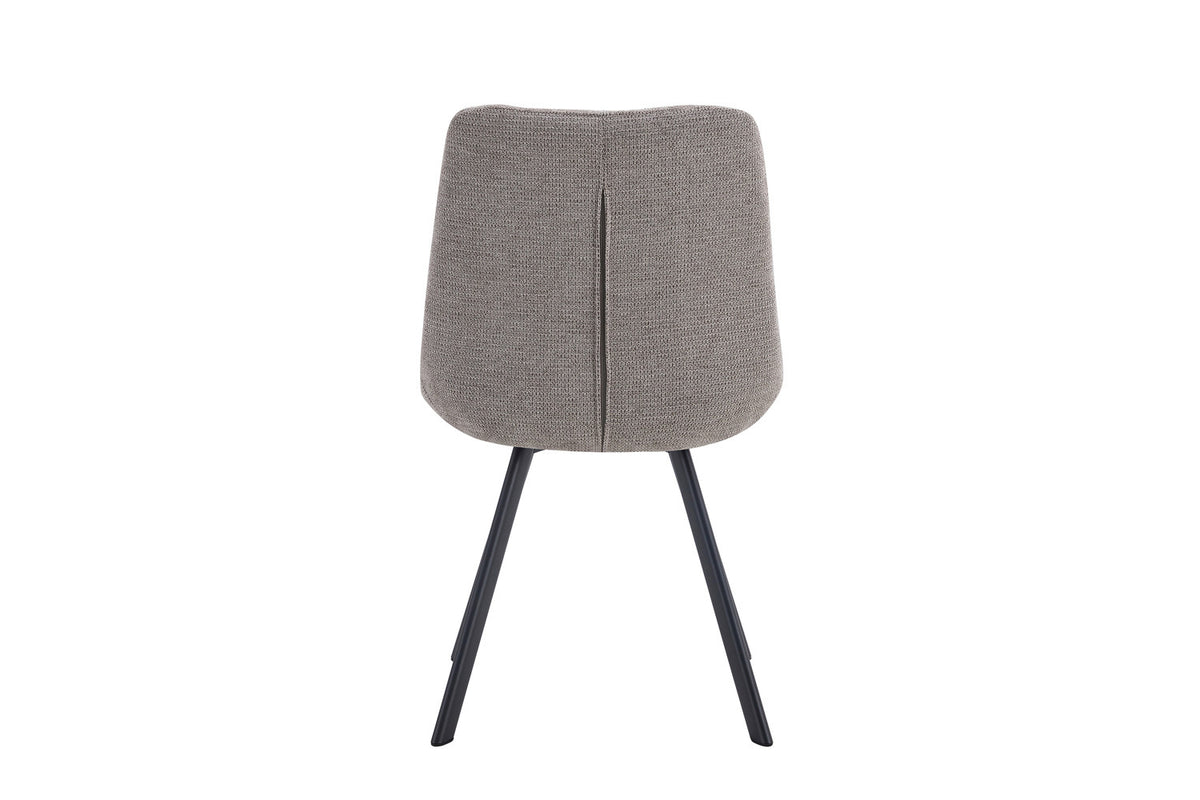 Chaise Lizzy Tissu Ote Share 160 Gris clair