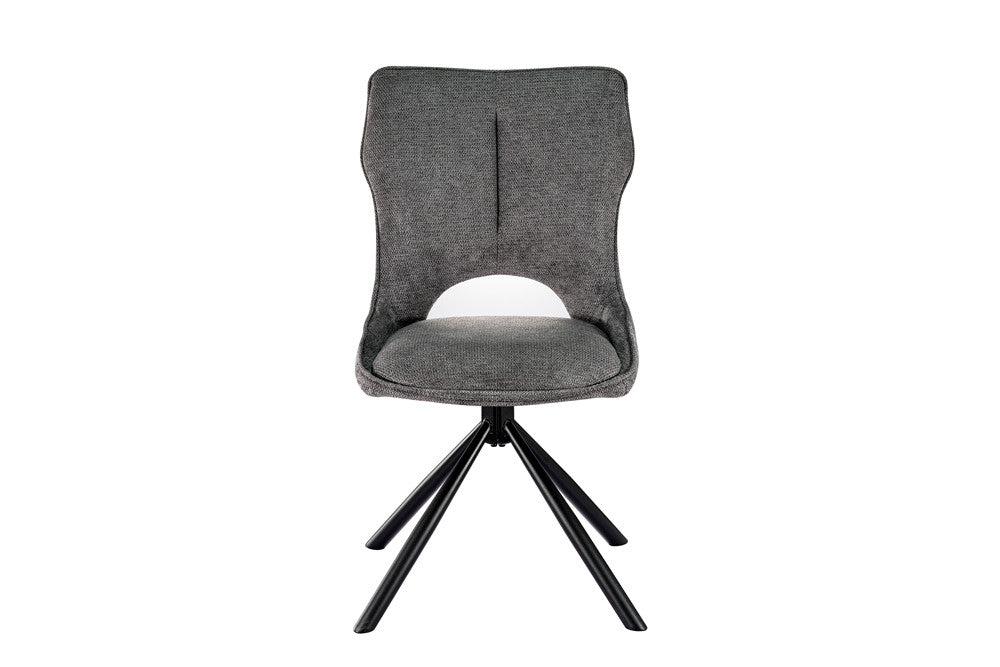 Chaise Mori Pivotant Tissu Ote Gris foncé