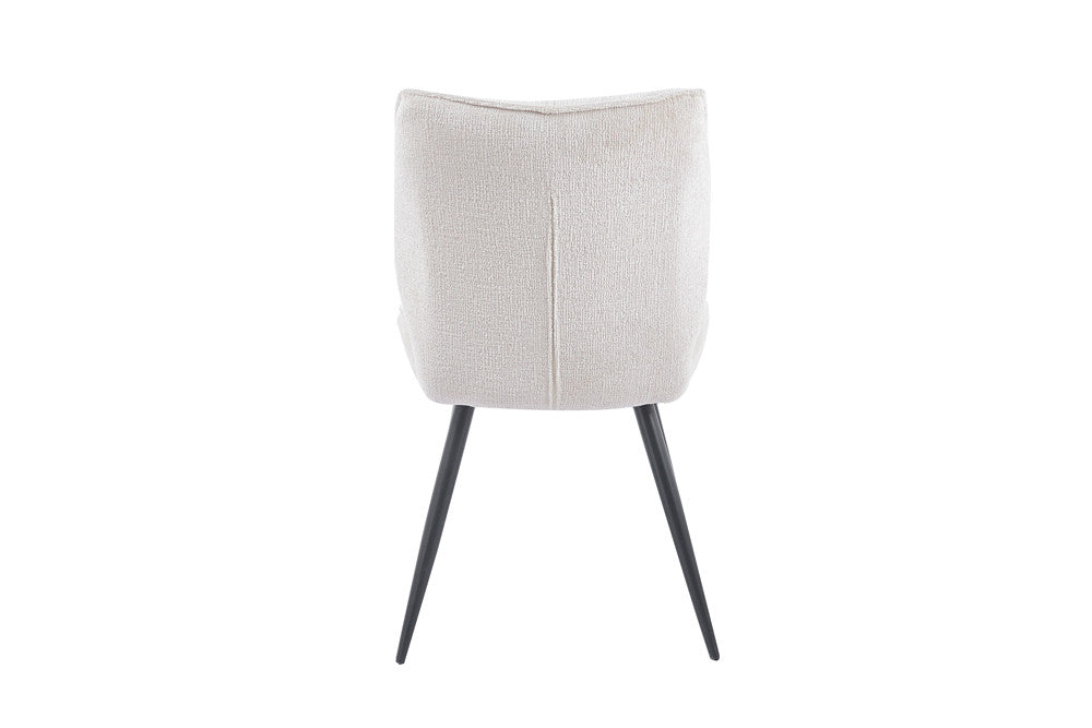 Chaise Faye Tissu Marbella 2 coloris : Beige, Écru