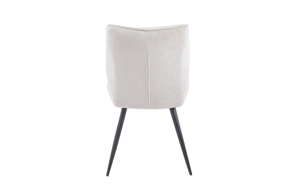 Chaise Faye Tissu Marbella 2 coloris : Beige, Écru