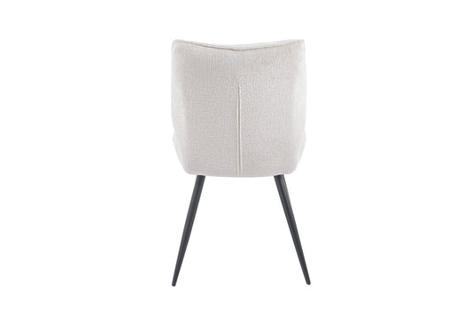 Chaise Faye Tissu Marbella 2 coloris : Beige, Écru