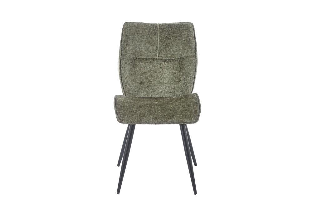Chaise Faye Tissu Marbella 2 Coloris : Vert et Bleu