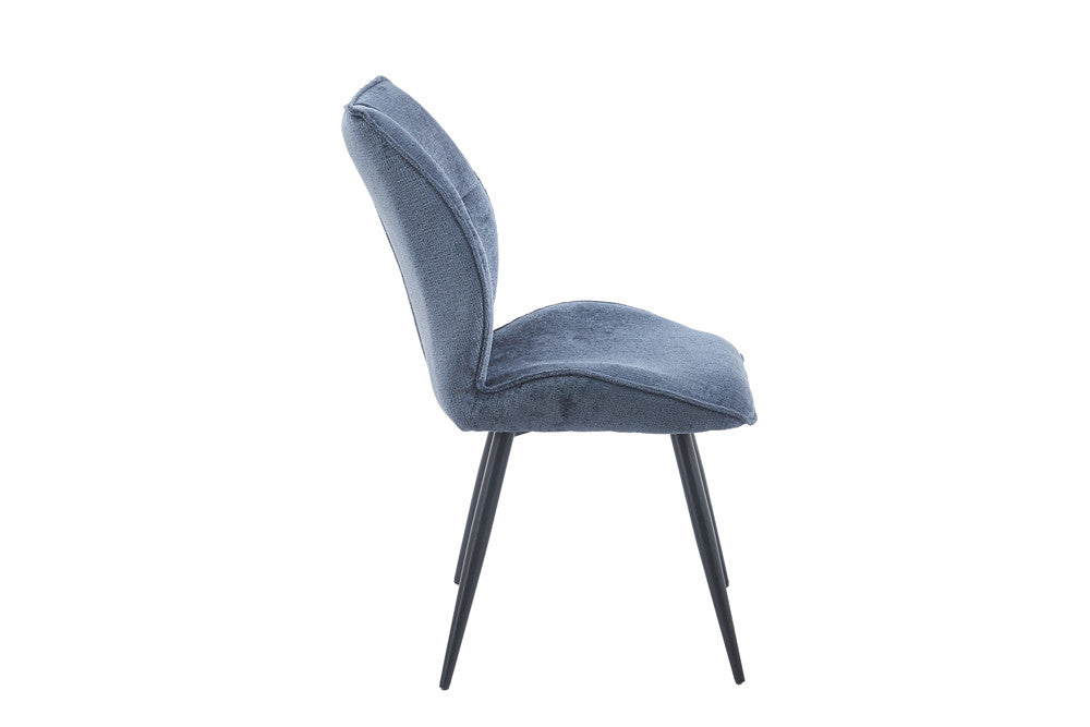 Chaise Faye Tissu Marbella 2 Coloris : Vert et Bleu