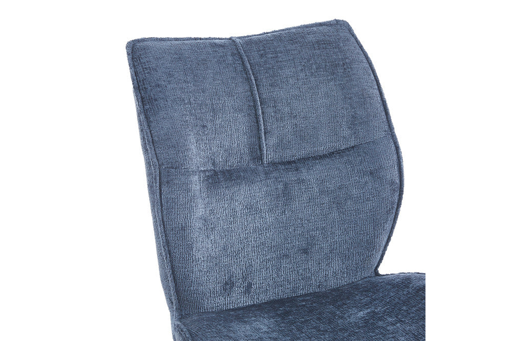 Chaise Faye Tissu Marbella 2 Coloris : Vert et Bleu