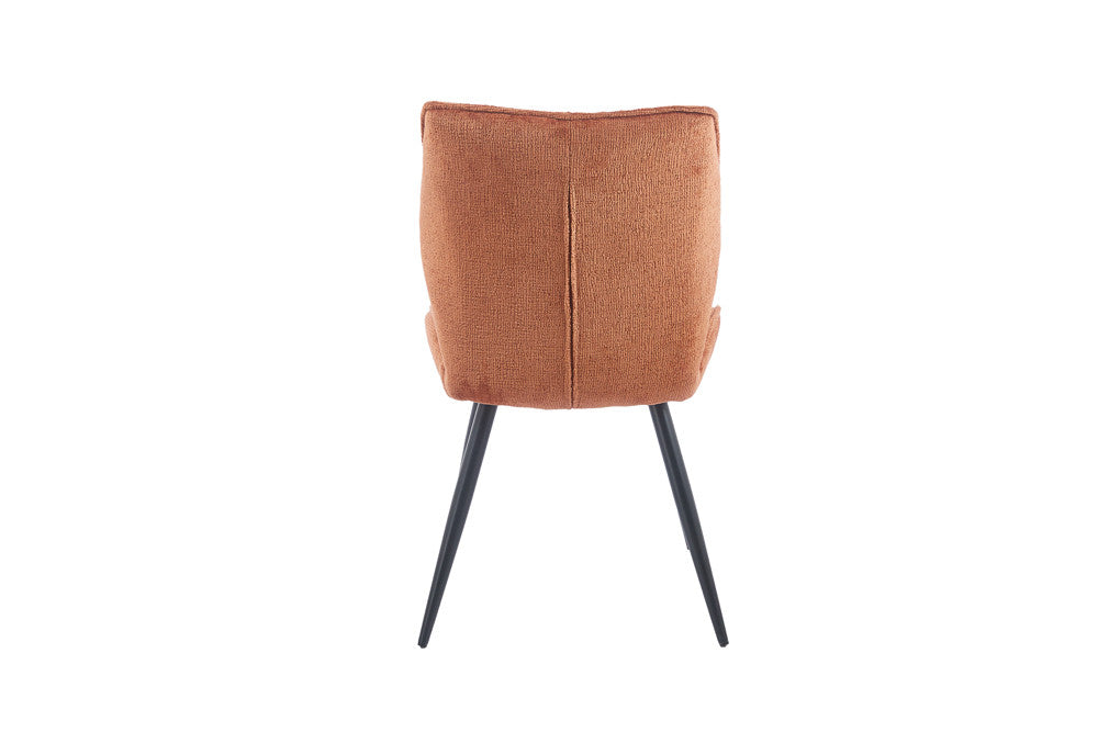 Chaise Faye Tissu Marbella  2 coloris : Terracotta Tangerine