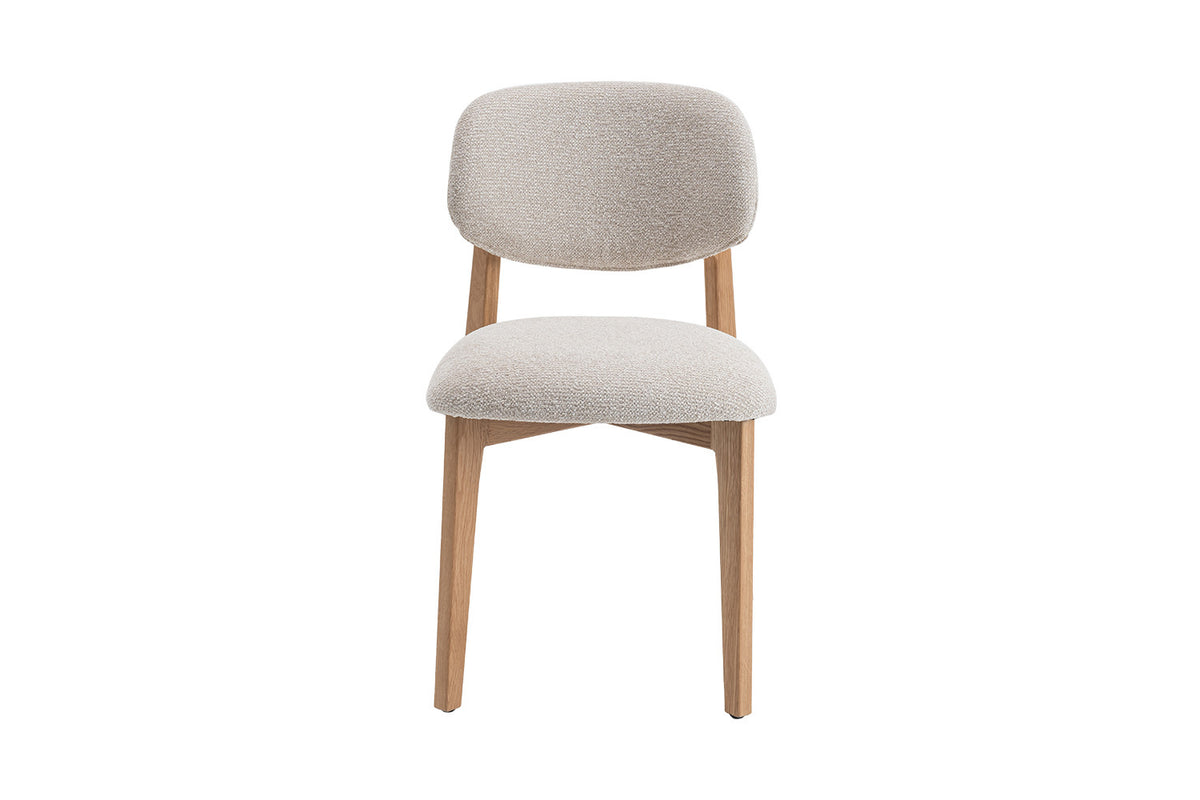 Chaise Carmen Chêne massive Beige