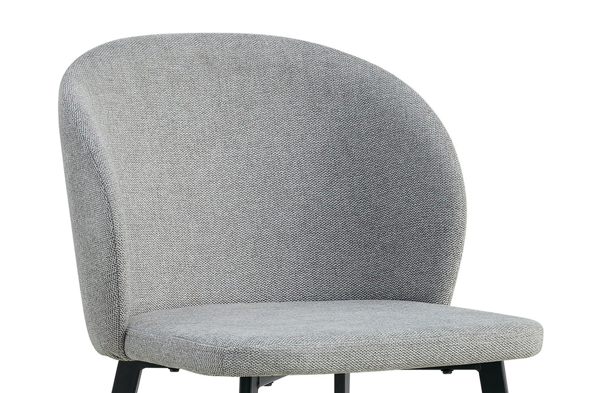 Lot de Chaises Toledo tissu Gris clair