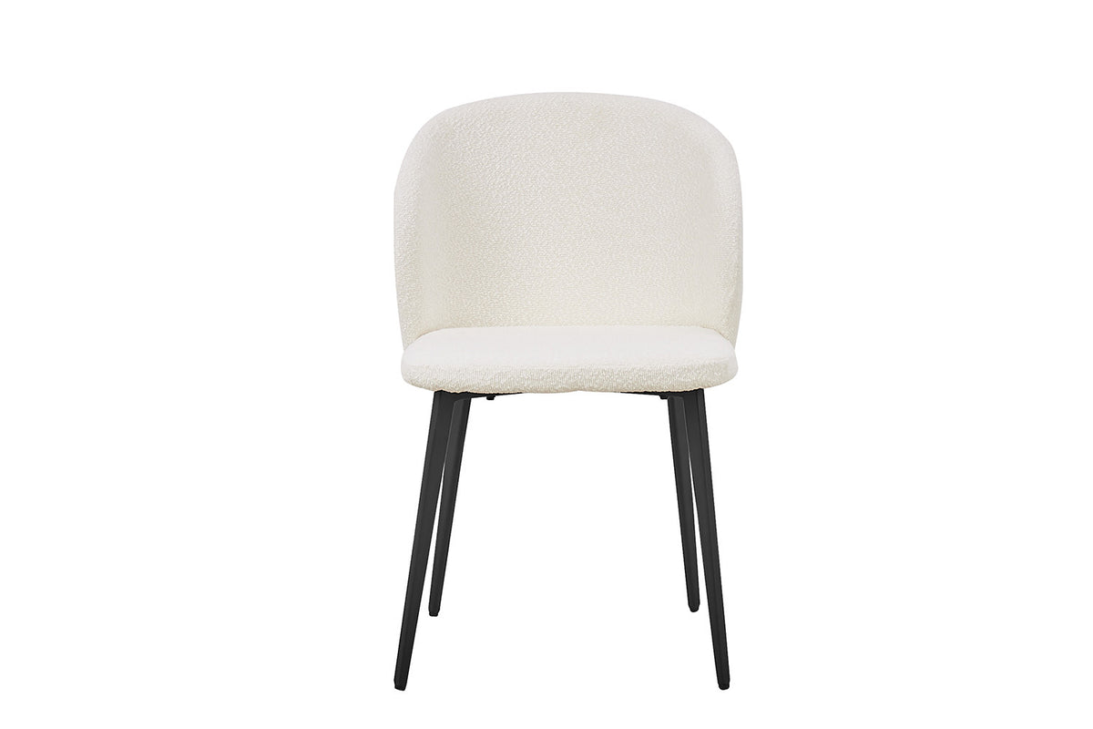 Chaise Toledo Bouclé Blanc