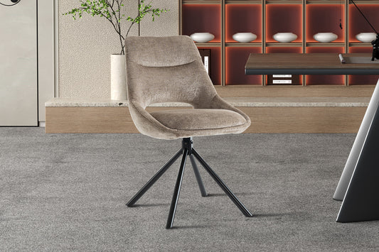 Chaise Dante Tissu Taupe