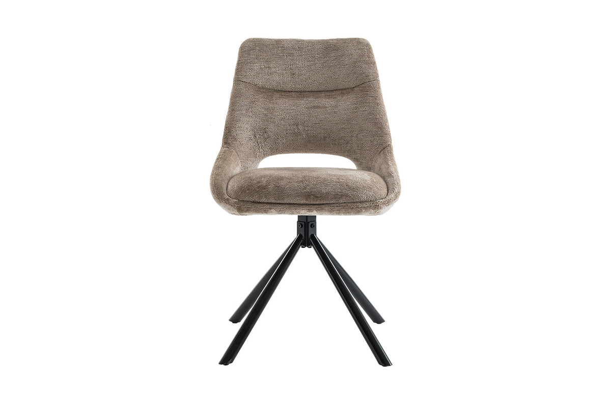 Chaise Dante Tissu Taupe
